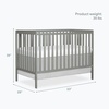 image:imageDream On Me Synergy Wave 5in1 Convertible Crib GREENGUARD Gold SeagrassCool Grey