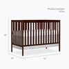 image:imageDream On Me Synergy Wave 5in1 Convertible Crib GREENGUARD Gold SeagrassEspresso