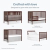 image:imageDream On Me Synergy Wave 5in1 Convertible Crib GREENGUARD Gold SeagrassEspresso
