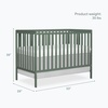 image:imageDream On Me Synergy Wave 5in1 Convertible Crib GREENGUARD Gold SeagrassMeadow Green