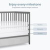 image:imageDream On Me Synergy Wave 5in1 Convertible Crib GREENGUARD Gold SeagrassSteel Grey