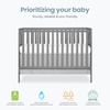image:imageDream On Me Synergy Wave 5in1 Convertible Crib GREENGUARD Gold SeagrassSteel Grey