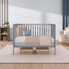 image:imageDream On Me Synergy Wave 5in1 Convertible Crib GREENGUARD Gold SeagrassSteel Grey
