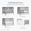 image:imageDream On Me Synergy Wave 5in1 Convertible Crib GREENGUARD Gold SeagrassSteel Grey