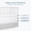 image:imageDream On Me Synergy Wave 5in1 Convertible Crib GREENGUARD Gold SeagrassWhite