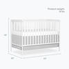 image:imageDream On Me Synergy Wave 5in1 Convertible Crib GREENGUARD Gold SeagrassWhite
