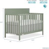 image:imageFisherPrice Meadowbrook 4in1 Convertible Full Size Baby Crib Wooden Nursery Furniture Converts to Toddler Bed with Guardrail Daybed amp FullSize Bed Greenguard Gold amp BSA Certified PinkMeadow Green