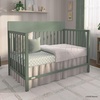 image:imageFisherPrice Meadowbrook 4in1 Convertible Full Size Baby Crib Wooden Nursery Furniture Converts to Toddler Bed with Guardrail Daybed amp FullSize Bed Greenguard Gold amp BSA Certified PinkMeadow Green