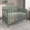 image:imageFisherPrice Meadowbrook 4in1 Convertible Full Size Baby Crib Wooden Nursery Furniture Converts to Toddler Bed with Guardrail Daybed amp FullSize Bed Greenguard Gold amp BSA Certified PinkMeadow Green