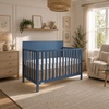 image:imageFisherPrice Meadowbrook 4in1 Convertible Full Size Baby Crib Wooden Nursery Furniture Converts to Toddler Bed with Guardrail Daybed amp FullSize Bed Greenguard Gold amp BSA Certified PinkBlue