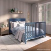 image:imageFisherPrice Meadowbrook 4in1 Convertible Full Size Baby Crib Wooden Nursery Furniture Converts to Toddler Bed with Guardrail Daybed amp FullSize Bed Greenguard Gold amp BSA Certified PinkBlue