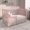 image:imageFisherPrice Meadowbrook 4in1 Convertible Full Size Baby Crib Wooden Nursery Furniture Converts to Toddler Bed with Guardrail Daybed amp FullSize Bed Greenguard Gold amp BSA Certified PinkPink
