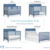 image:imageFisherPrice Meadowbrook 4in1 Convertible Full Size Baby Crib Wooden Nursery Furniture Converts to Toddler Bed with Guardrail Daybed amp FullSize Bed Greenguard Gold amp BSA Certified PinkBlue