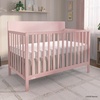 image:imageFisherPrice Meadowbrook 4in1 Convertible Full Size Baby Crib Wooden Nursery Furniture Converts to Toddler Bed with Guardrail Daybed amp FullSize Bed Greenguard Gold amp BSA Certified PinkPink