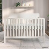 image:imageFisherPrice Meadowbrook 4in1 Convertible Full Size Baby Crib Wooden Nursery Furniture Converts to Toddler Bed with Guardrail Daybed amp FullSize Bed Greenguard Gold amp BSA Certified PinkCannoli Cream