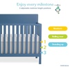 image:imageFisherPrice Meadowbrook 4in1 Convertible Full Size Baby Crib Wooden Nursery Furniture Converts to Toddler Bed with Guardrail Daybed amp FullSize Bed Greenguard Gold amp BSA Certified PinkBlue