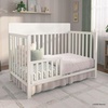 image:imageFisherPrice Meadowbrook 4in1 Convertible Full Size Baby Crib Wooden Nursery Furniture Converts to Toddler Bed with Guardrail Daybed amp FullSize Bed Greenguard Gold amp BSA Certified PinkCannoli Cream