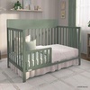 image:imageFisherPrice Meadowbrook 4in1 Convertible Full Size Baby Crib Wooden Nursery Furniture Converts to Toddler Bed with Guardrail Daybed amp FullSize Bed Greenguard Gold amp BSA Certified PinkMeadow Green