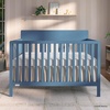image:imageFisherPrice Meadowbrook 4in1 Convertible Full Size Baby Crib Wooden Nursery Furniture Converts to Toddler Bed with Guardrail Daybed amp FullSize Bed Greenguard Gold amp BSA Certified PinkBlue