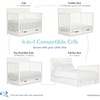 image:imageFisherPrice Meadowbrook 4in1 Convertible Full Size Baby Crib with Drawer Wooden Nursery Furniture Converts to Toddler Bed with Guardrail Daybed amp FullSize Bed GGG amp BSA Certified Meadow GreenCannoli Cream