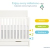 image:imageFisherPrice Meadowbrook 4in1 Convertible Full Size Baby Crib with Drawer Wooden Nursery Furniture Converts to Toddler Bed with Guardrail Daybed amp FullSize Bed GGG amp BSA Certified Meadow GreenCannoli Cream