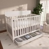 image:imageFisherPrice Meadowbrook 4in1 Convertible Full Size Baby Crib with Drawer Wooden Nursery Furniture Converts to Toddler Bed with Guardrail Daybed amp FullSize Bed GGG amp BSA Certified Meadow GreenCannoli Cream