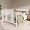 image:imageFisherPrice Meadowbrook 4in1 Convertible Full Size Baby Crib with Drawer Wooden Nursery Furniture Converts to Toddler Bed with Guardrail Daybed amp FullSize Bed GGG amp BSA Certified Meadow GreenCannoli Cream