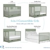 image:imageFisherPrice Meadowbrook 4in1 Convertible Full Size Baby Crib with Drawer Wooden Nursery Furniture Converts to Toddler Bed with Guardrail Daybed amp FullSize Bed GGG amp BSA Certified Meadow GreenMeadow Green