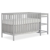 image:imageDream On Me Synergy 3in1 Convertible Crib with Changing Table WhitePebble Grey