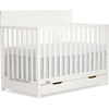 image:imageFisherPrice Meadowbrook 4in1 Convertible Full Size Baby Crib with Drawer Wooden Nursery Furniture Converts to Toddler Bed with Guardrail Daybed amp FullSize Bed GGG amp BSA Certified Meadow GreenCannoli Cream