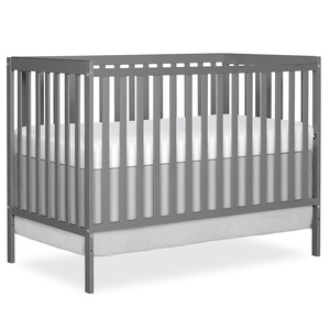 image:imageDream On Me Synergy Wave 5in1 Convertible Crib GREENGUARD Gold SeagrassSteel Grey