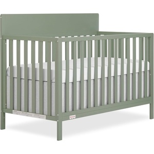 image:imageFisherPrice Meadowbrook 4in1 Convertible Full Size Baby Crib Wooden Nursery Furniture Converts to Toddler Bed with Guardrail Daybed amp FullSize Bed Greenguard Gold amp BSA Certified PinkMeadow Green