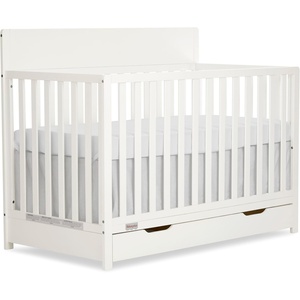 image:imageFisherPrice Meadowbrook 4in1 Convertible Full Size Baby Crib with Drawer Wooden Nursery Furniture Converts to Toddler Bed with Guardrail Daybed amp FullSize Bed GGG amp BSA Certified Meadow GreenCannoli Cream