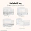 image:imageDream On Me Storybrooke 5in1 Convertible FullSize Crib with Under Drawer White GreenGuard Gold amp JPMA Convert to Toddler Day amp FullSize Bed 3 Mattress Heights Sustainable PinewoodWhite