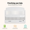 image:imageDream On Me Storybrooke 5in1 Convertible FullSize Crib with Under Drawer White GreenGuard Gold amp JPMA Convert to Toddler Day amp FullSize Bed 3 Mattress Heights Sustainable PinewoodWhite
