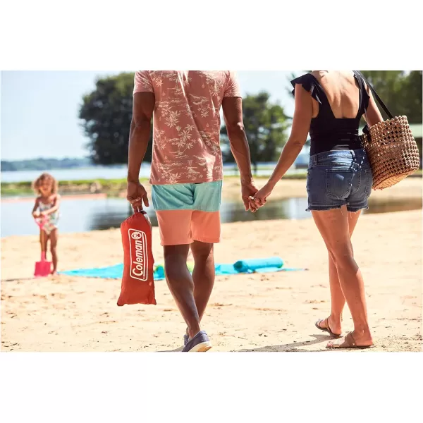 Coleman Beach Shade Canopy Tent, Lightweight &amp; Portable Beach Shade Sets Up in 5 Minutes, UPF 50+ Sun Protection Includes Sand Bags &amp; Stakes to Withstand Wind, Great for Beach, Park, Yard, Picnics