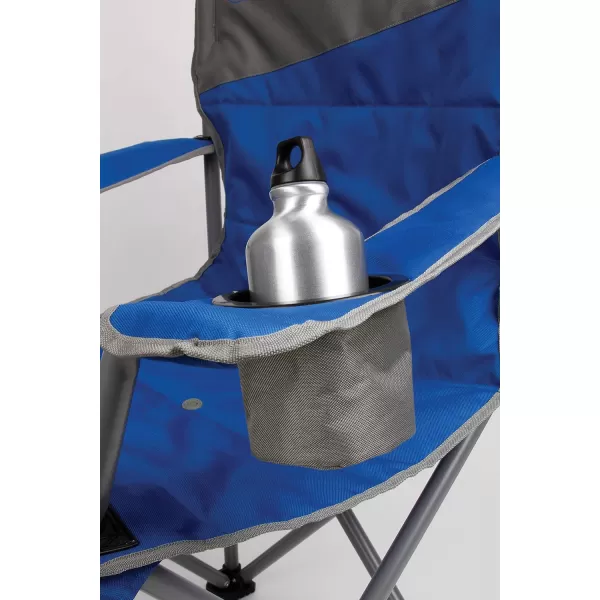 Coleman Big-N-Tall Quad Chair with Cup Holder &amp; Side Pocket, Water-Resistant Oversized Camping Chair Supports up to 600lbs, Great for Tailgating, Camping &amp; Outdoor Use, Carry Bag Included