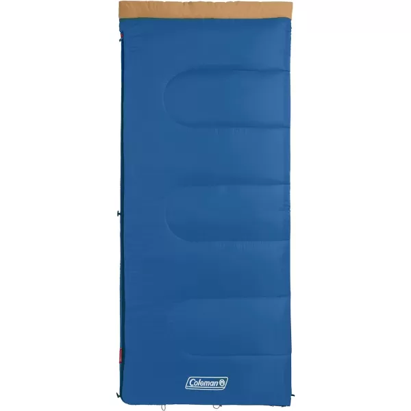 Coleman Brazos Cold-Weather Sleeping Bag, 20°F/30°F Lightweight Camping Sleeping Bag for Adults, No-Snag Zipper with Stuff Sack Included, Machine Washable