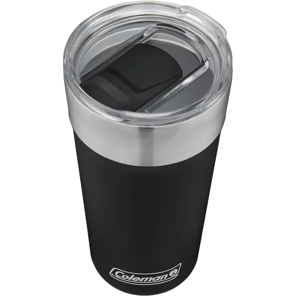 Coleman Brew Vacuum-Insulated Stainless Steel Tumbler, 20oz Water Bottle/Coffee Mug with Slidable Spout Cover &amp; Integrated Bottle Opener