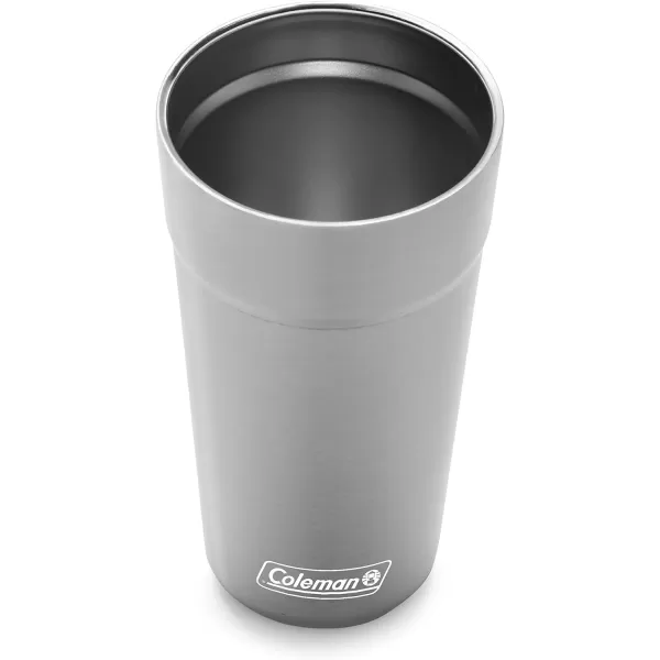 Coleman Brew Vacuum-Insulated Stainless Steel Tumbler, 20oz Water Bottle/Coffee Mug with Slidable Spout Cover &amp; Integrated Bottle Opener