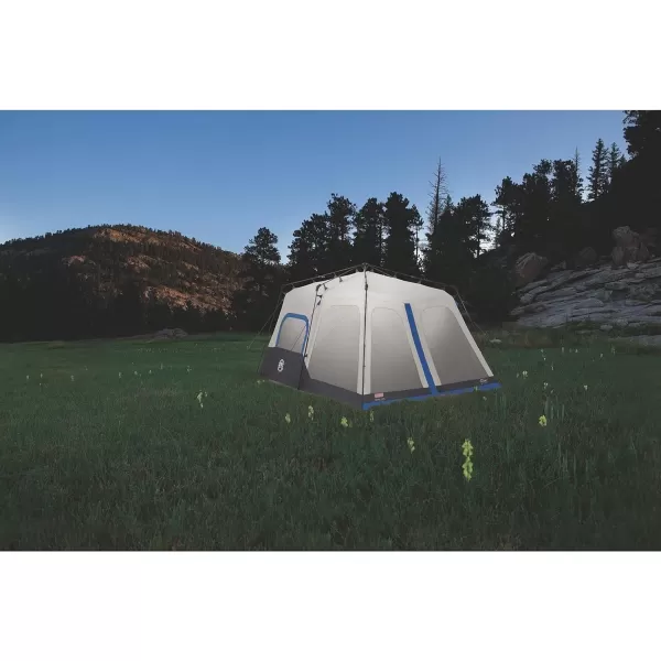 Coleman Camping Tent with Instant Setup, 4/6/8/10 Person Weatherproof Tent with WeatherTec Technology, Double-Thick Fabric, and Included Carry Bag, Sets Up in 60 Seconds