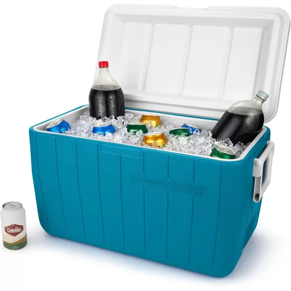 Coleman Chiller Series 48qt Insulated Portable Cooler, Hard Cooler with Ice Retention &amp; Heavy-Duty Handles, Great for Camping, Tailgating, Beach, Picnic, Groceries, Boating &amp; More