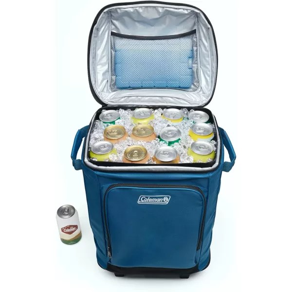 Coleman Chiller Series Insulated Soft Coolers, Leak-Proof 9/16/28/30/42 Can Coolers with Ice Retention, Wheeled &amp; Backpack Cooler Options Available, Great for Camping, Beach, Sports, Pool, &amp; More