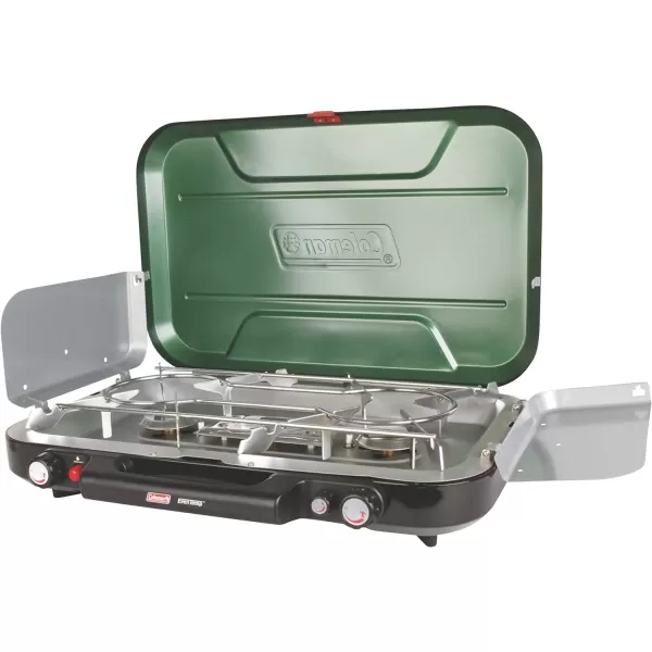 Coleman Classic 3-Burner Propane Camping Stove, Portable Camp Stove with 3 Adjustable Burners &amp; Push-Button Instant Ignition, 28,000 BTUs for Camping, Tailgating, Grilling, BBQs, &amp; More