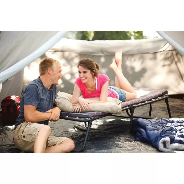 Coleman ComfortSmart Camping Cot with Sleeping Pad, Folding Steel Cot with Thick Mattress Pad for Comfortable Sleeping, Deluxe Size Available for Big &amp; Tall Adults