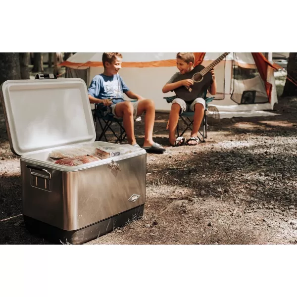 Coleman Cooler | Steel-Belted Cooler Keeps Ice Up to 4 Days | 54-Quart Cooler for Camping, BBQs, Tailgating &amp; Outdoor Activities