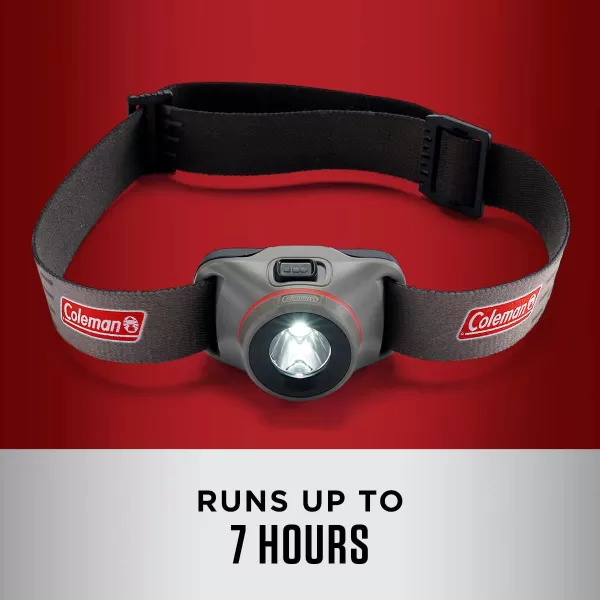 Coleman LED Headlamp with BatteryGuard Technology, Water-Resistant Headlamp with 4 Light Modes, Up to 25% More Battery Life than Traditional Headlamps