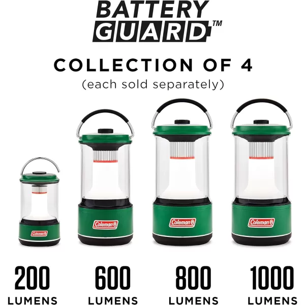 Coleman LED Lantern with BatteryGuard Technology, Water-Resistant 600L/1000L Lantern with 4 Light Modes, Up to 25% More Battery Life than Traditional Lanterns