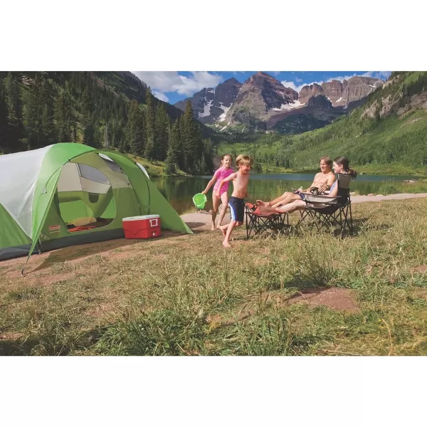 Coleman Montana Camping Tent, 6/8 Person Family Tent with Included Rainfly, Carry Bag, and Spacious Interior, Fits Multiple Queen Airbeds and Sets Up in 15 Minutes