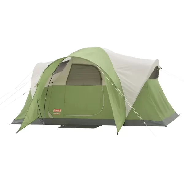 Coleman Montana Camping Tent, 6/8 Person Family Tent with Included Rainfly, Carry Bag, and Spacious Interior, Fits Multiple Queen Airbeds and Sets Up in 15 Minutes